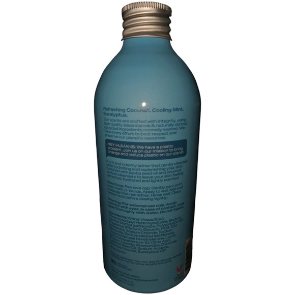 Hey Humans Naturally Derived Body Wash Scent: Coconut Mint - Picture 3 of 3